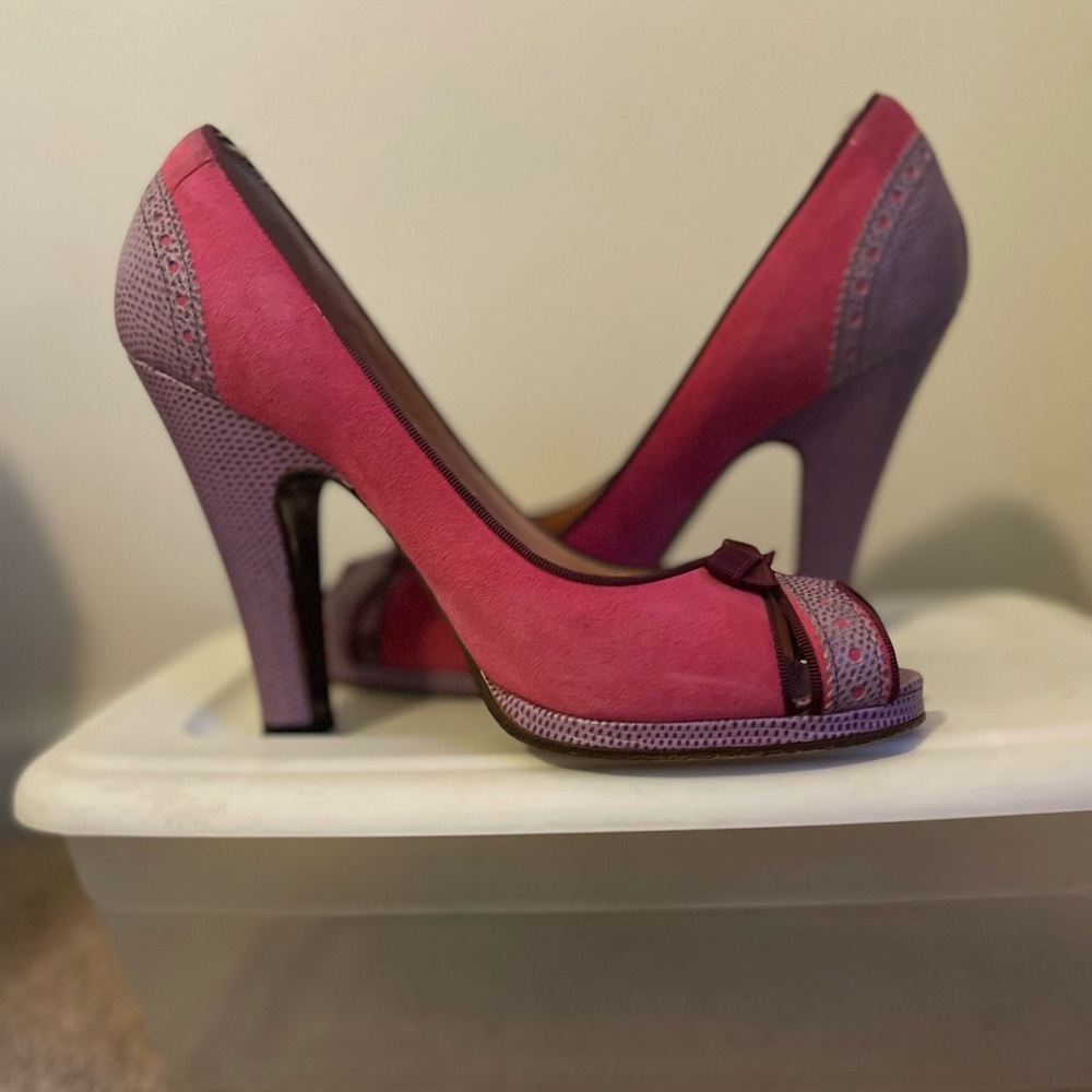 Vintage Pink/Purple/Maroon Marc Jacobs Platforms